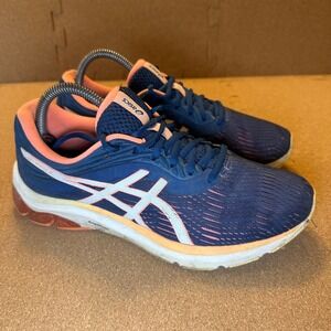 Asics Gel-Pulse 11 Womens Running Shoes‎ Navy Blue Coral Pink 1012A457 Size 9